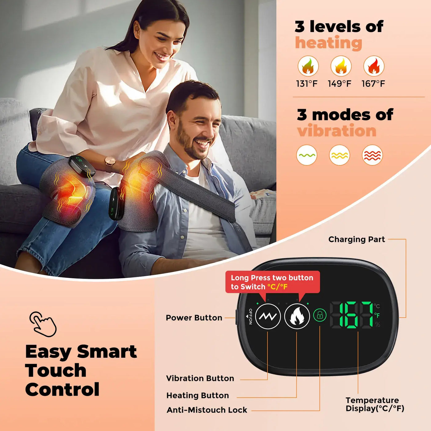 3 in 1 Red Light Physiotherapy Massager
